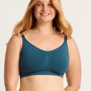 Boody Full Bust Wireless Bra - Teal, NWT